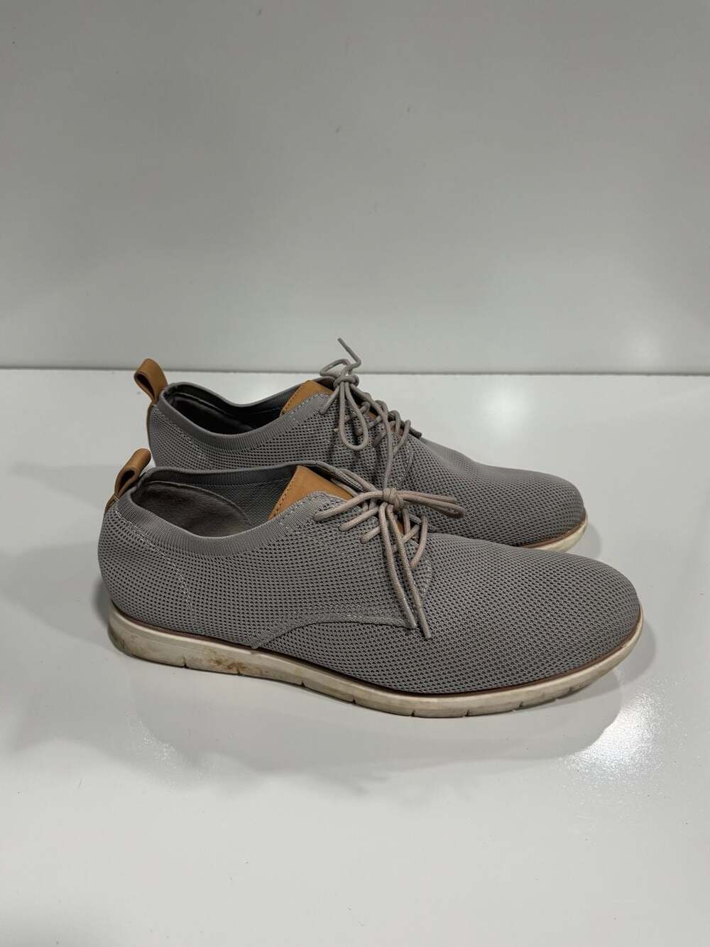 Goodfellow & Co Men's Kev Knit Dress Shoes Gray Size 10